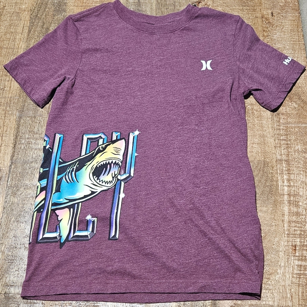 Boys Size L Hurley Shark T-Shirt